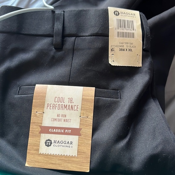 Haggar Other - Haggar clothing black dress pants size 38Wx30L. Never worn with tags.